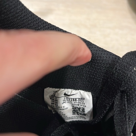 Nike Shoes Mens 12 Air Force 1 Shoes Black AF1 - Picture 6 of 10